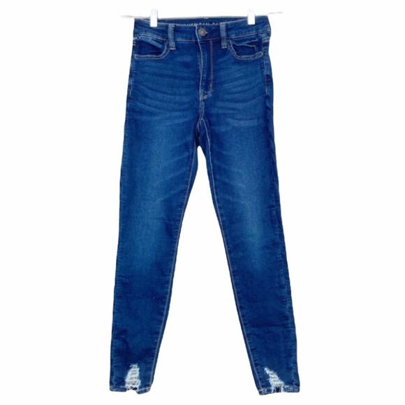 American Eagle Hi Rise Jegging High Waisted Skinny Jeans Sz 2 - Picture 5 of 5